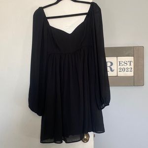 Abercrombie Sweetheart Babydoll Long Sleeve Dress